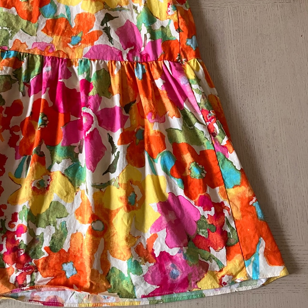London Times Floral Maxi Dress in Pink, Yellow, Orange, Green - Picture 7 of 12